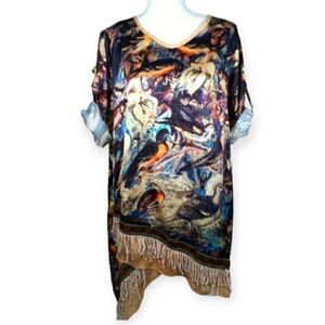 KIMONO STYLE DRESS SZ.M EUC